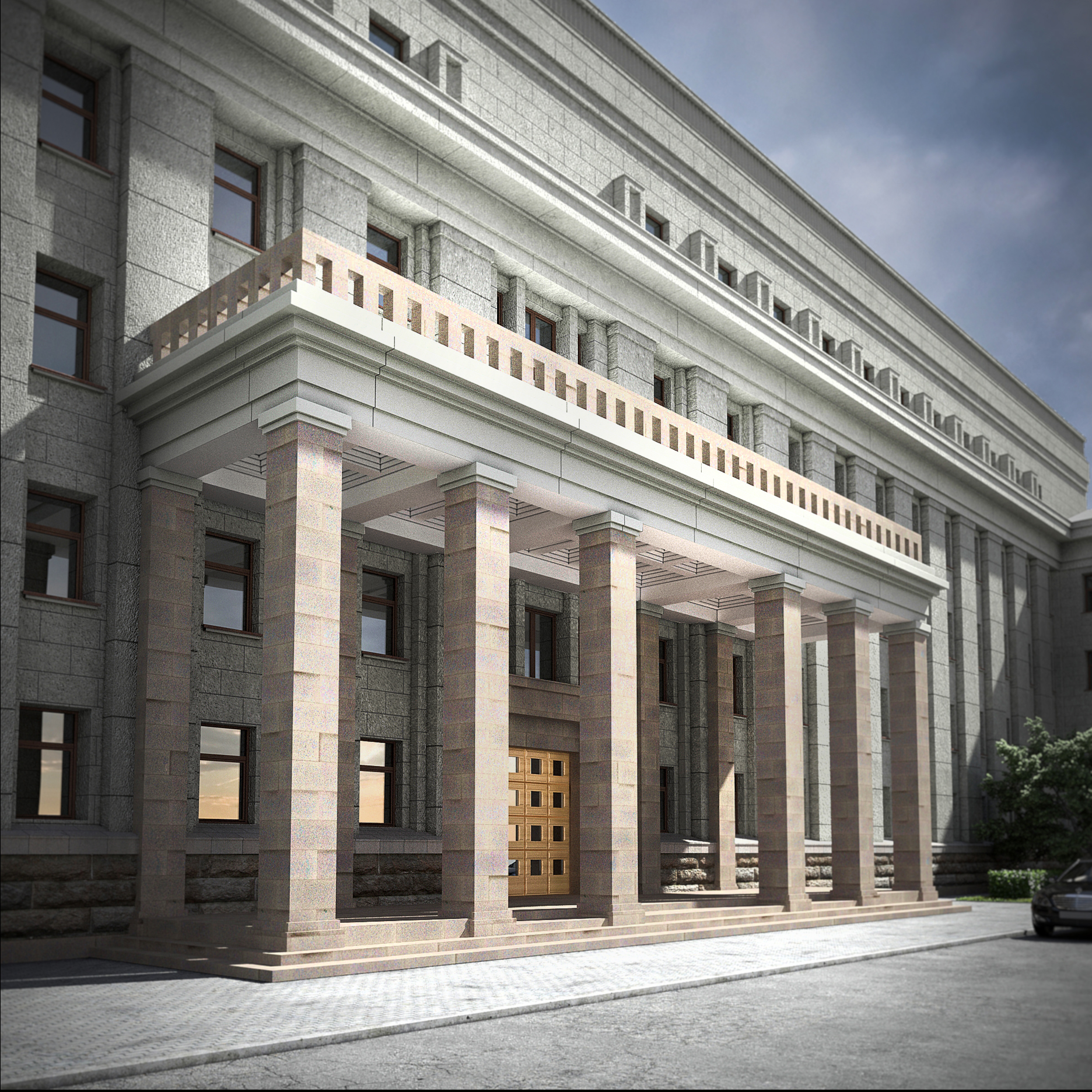 Центральный вход Администрации Иркутской области — визуализация 5